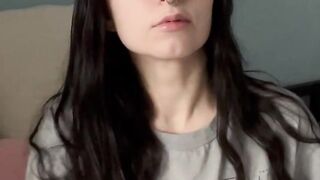 Wet little breasts of an 18-year-old virgin