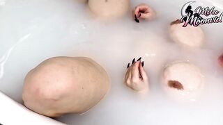 BBW trad wife MILF bath time. Join me for deep cleaning, all I need is a little aid