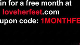 JOI Foot Tease With Golden-haired Femdom-goddess-floozy Lula Stocch