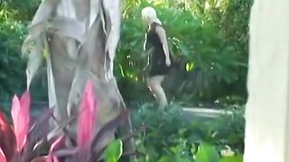 Gala and Man Do Sixty Nine on a Trampoline