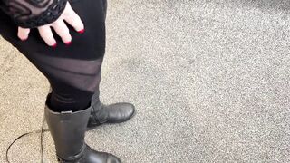 Mrs Mature Feet removing stinky socks and boots