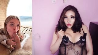 On vacation with the lover with big natural boobs