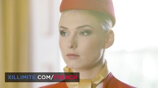 Hot sex in a private plane