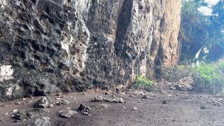 OUTDOOR ORAL and FUCK - Trekking Gets Hot in the Cave