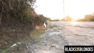 BLACKS ON BLONDES - Troubled Bad Beauty Serves Community Service With Tight Pussy - ALIYA BRYNN