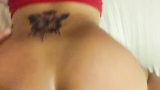 Ebony DOXY enjoys being filmed and disciplined during backshots drilling