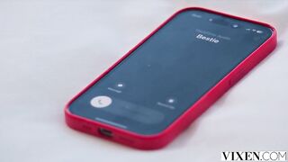 VIXEN Marvelous Golden-haired Lily Blossom Shares Hot Bestie Emiri Momota With Boyfriend In Surprise Three-some