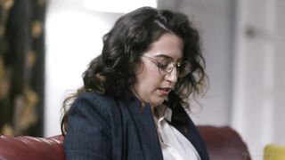 Girlsway - Confused Reporter April O'neil Tries Not to Stare at Naked Sinn Sage During Interview