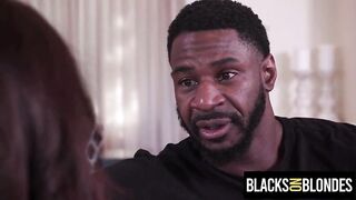 BLACKS ON BLONDES - Sex Starved Wife Craves ANAL Whilst Husbands Away