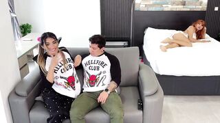 Cheating whilst watching Stranger Things! He drilled her girlfriend and sister-in-law. THE ONE AND THE OTHER CREAMPIED!