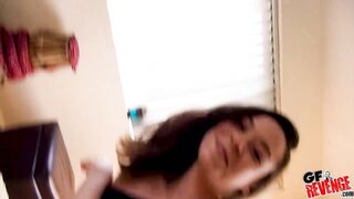 Lucky stud bangs gf and her roomie!