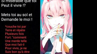Anime JOI CEI Fr Zero two Futa (darling in the FranXx) Edging, anal play