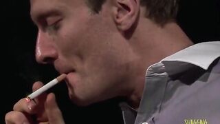 Lighting up her cigarette, the milf gives her clitoris a tender touch before a penis enters the room. Not wanting to put out her cig, she holds it in one hand while getting her mouth and fanny used.