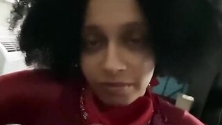 Leena Rayz - Thrall with tiny and pretty hands strokes a shiny white rod