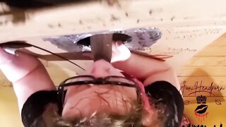 Sexy Jewish MILF Lacey Loves Hot Gloryhole Dick On Her Face