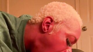 Mani Muse Goes Nose To Balls Whilst Deepthroating Thick BBC