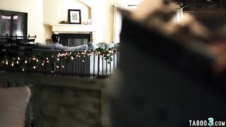 Big titties MILF stepmom masturbating and fucking step sons big knob