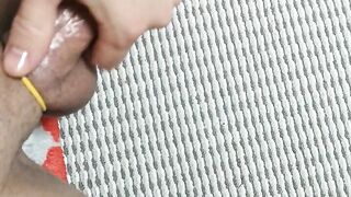 Big oiled rod and silicone vagina