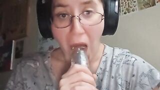 Watch me suck my light up Sextoy