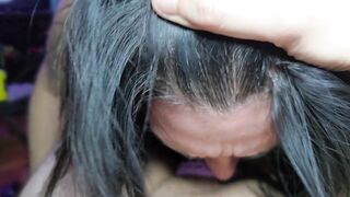 A woman comes home from a business voyage, first thing Anal in a business yellow skirt