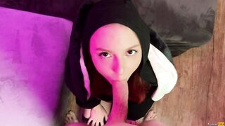 Rabbit cutie got her twat and ass creampied