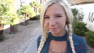 POV - YOU talk with Kenzie Reeves as this chick smokes a cigarette in advance of getting in the hawt tub for some fun.