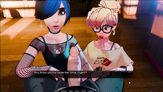 Hooked [ Hentai Game ] Ep.2 ALT and NERD touch a MASSIVE ROD for the FIRST TIME in this PORN CASTING !