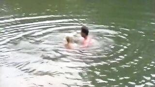 trio in nature for a nice-looking golden-haired.