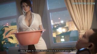 Big Titted MILF Nurse Practice on Big Black Dong Patient (Realistic Sexgame)