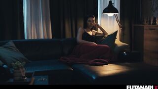 Tranny Grows Shemale hentai Dick - Solo T-gal Prostate Orgasm With Loads of CUM