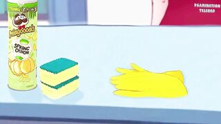 KPop Demon Hunters idol Jinu wanted to buy a homemade pussy made of gloves and sponges, but Rumi banged him. hentai.