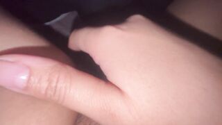 Vaginal sounds after intense masturbation.