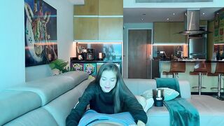 My stepbrother invites me to watch a clip and gets very excited.