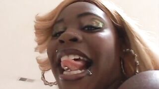 Ebony sweetheart with big ass gets screwed hard by BBC