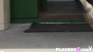 Outstanding honey undressed her stunning body and hot angel posed absolutely nude