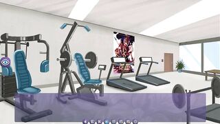 Futadomworld: Man Surrounded with Big Beefy Muscular Futas in the Gym - Movie 4