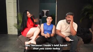 Stepmother and stepson have sex behind her husband's back - he catches 'em!