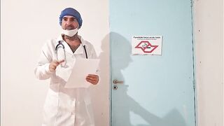 Wife has sex with gynecologist whilst husband waits in the awaiting room!