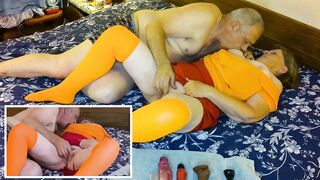 Scooby Doo’s Velma Dinkley gives head and is banged cowgirl and missionary until her cunt oozes cum