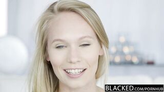 BLACKED Dakota James first experience with big Black knob (Dakota James, Samantha Jay)