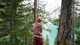 Nature inspired us and we couldn't resist. Kisses. touches, everything felt right in that moment.