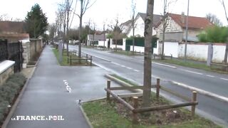 Glamorous Young Brunette with Big Melons Seduced by Porn Actor