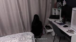 The ex came to pick up things but was hard fucked in the mouth and pussy