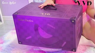 Riding my newest toy to orgasm - I squirt - full review