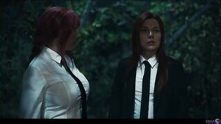 Real Life Anime - Lesbian Demon Hunters Parasited Rencounter Turns Into Hardcore 3-some