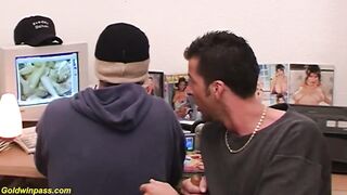 Her first rough anal office sex