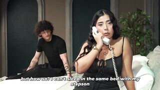 Stepson fulfills his fantasy after hotel mistakenly assigns him a room with his stepmother