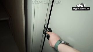 Sharing Hotel Room with Stepsis Big Booty Boobs BJ Creampie POV