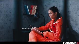 Prison Futanari Transformation - 18 Years Old Matty Mila Summons Demon and Turns Into Insatiable Shemale