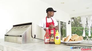 Cookout becomes wild ebony orgy